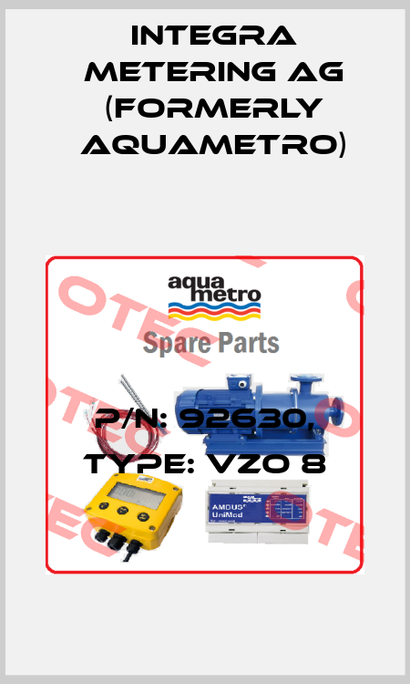 p/n: 92630, Type: VZO 8 Integra Metering AG (formerly Aquametro)