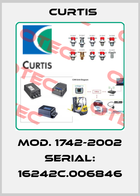 Mod. 1742-2002 Serial: 16242C.006846 Curtis