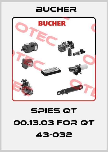 spies QT 00.13.03 for QT 43-032 Bucher