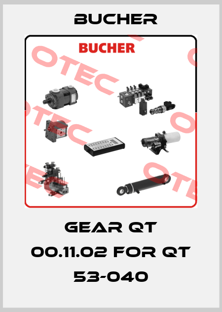 gear QT 00.11.02 for QT 53-040 Bucher