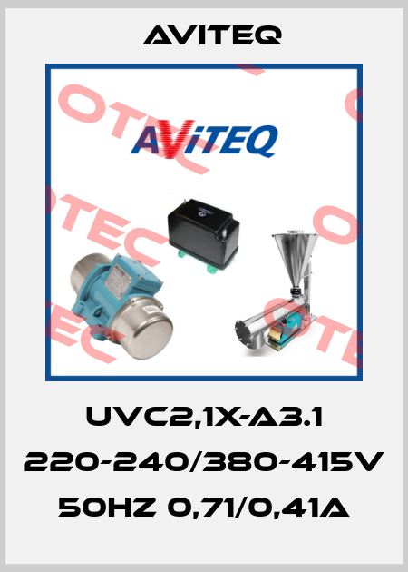 UVC2,1X-A3.1 220-240/380-415V 50HZ 0,71/0,41A Aviteq