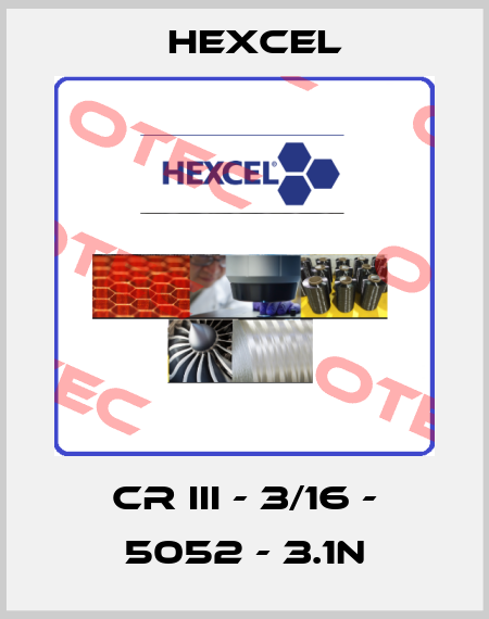 CR III - 3/16 - 5052 - 3.1N Hexcel