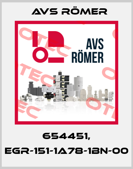 654451, EGR-151-1A78-1BN-00 Avs Römer