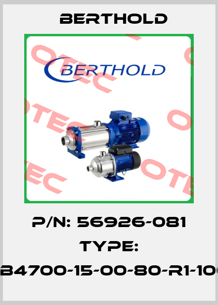 P/N: 56926-081 Type: LB4700-15-00-80-r1-100 Berthold