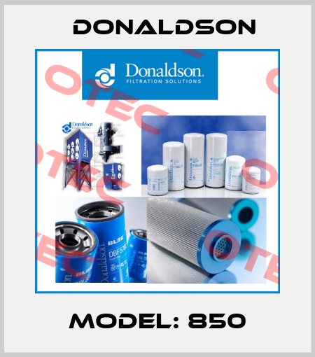 MODEL: 850 Donaldson