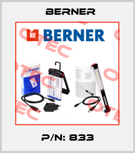 P/N: 833 Berner