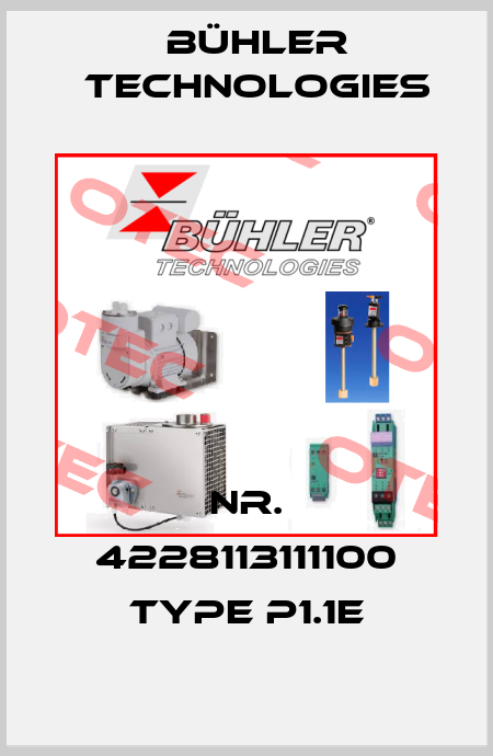 Nr. 4228113111100 Type P1.1E Bühler Technologies