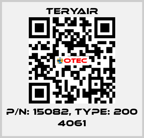 P/N: 15082, Type: 200 4061 TERYAIR