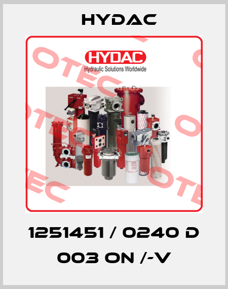 1251451 / 0240 D 003 ON /-V Hydac