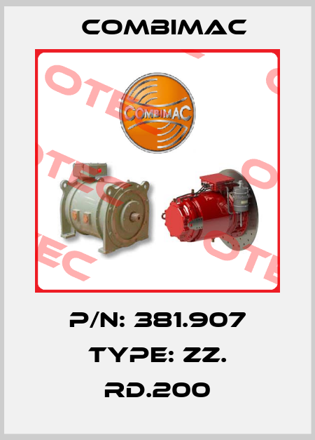 P/N: 381.907 Type: ZZ. RD.200 Combimac