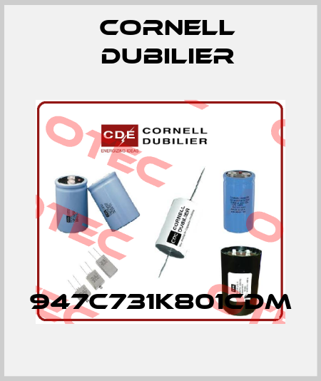 947C731K801CDM Cornell Dubilier
