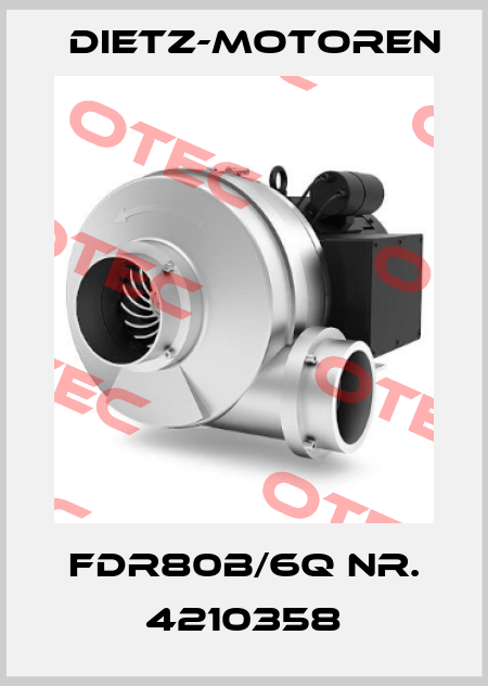  FDR80B/6Q Nr. 4210358 Dietz-Motoren