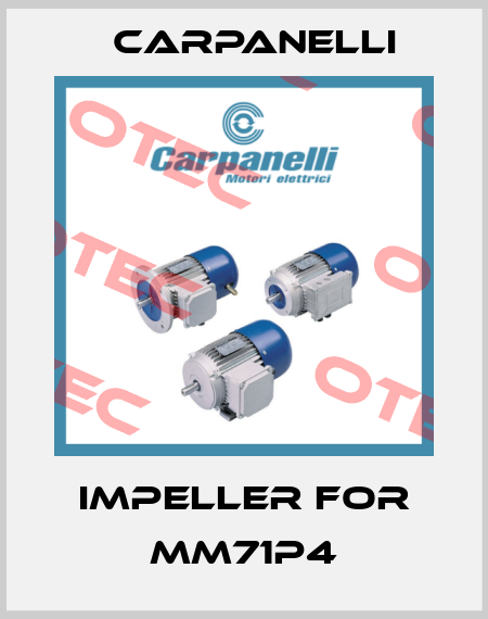 Impeller for MM71P4 Carpanelli