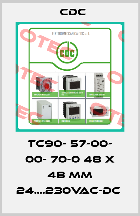 TC90- 57-00- 00- 70-0 48 X 48 MM 24....230VAC-DC  CDC