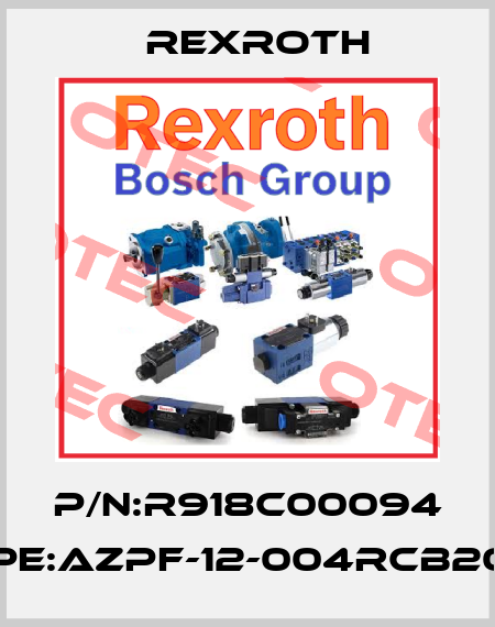 P/N:R918C00094 Type:AZPF-12-004RCB20KB Rexroth
