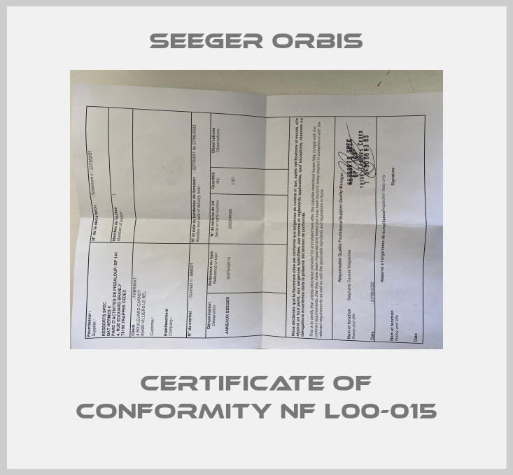 Certificate of conformity NF L00-015-big