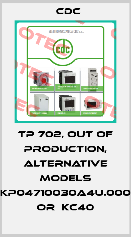 TP 702, out of production, alternative models KP04710030A4U.000 or  KC40 CDC