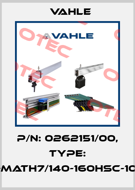 P/n: 0262151/00, Type: AT-MATH7/140-160HSC-1000 Vahle