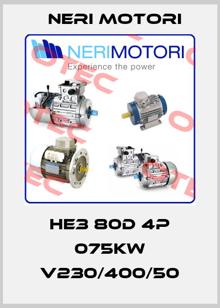 HE3 80D 4P 075kW V230/400/50 Neri Motori