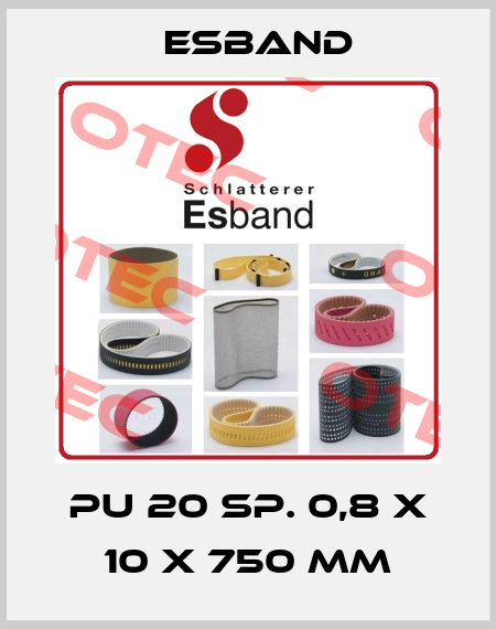 PU 20 SP. 0,8 X 10 X 750 MM Esband