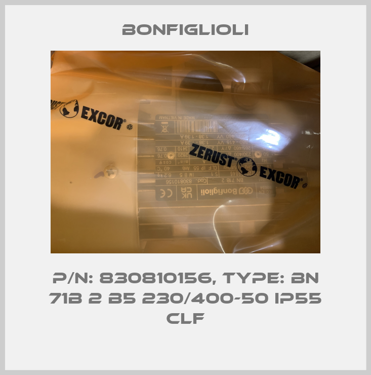 P/N: 830810156, Type: BN 71B 2 B5 230/400-50 IP55 CLF-big