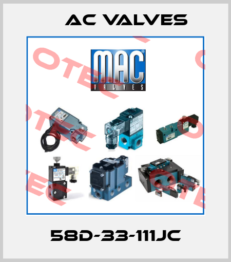 58D-33-111JC МAC Valves