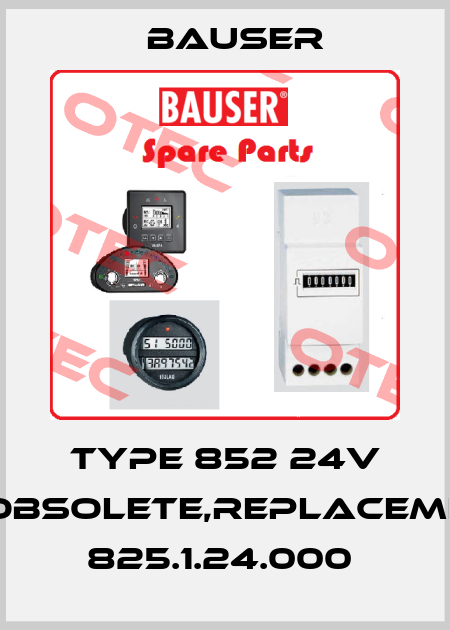 Type 852 24V DCobsolete,replacement 825.1.24.000  Bauser
