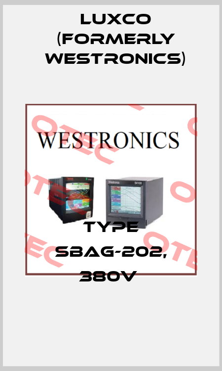 TYPE SBAG-202, 380V  Luxco (formerly Westronics)