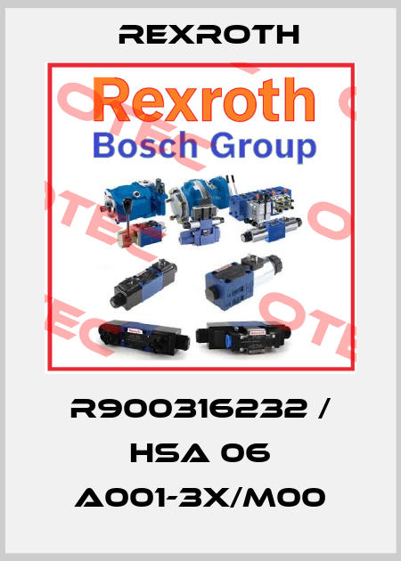 R900316232 / HSA 06 A001-3X/M00 Rexroth