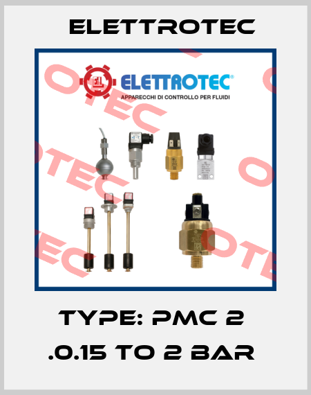 TYPE: PMC 2  .0.15 TO 2 BAR  Elettrotec