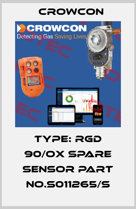 TYPE: RGD 90/OX SPARE SENSOR PART NO.S011265/S Crowcon