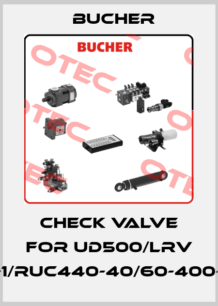 check valve for UD500/LRV 700-1/RUC440-40/60-400-50// Bucher