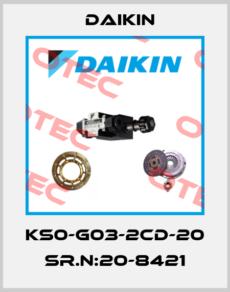KS0-G03-2CD-20 Sr.N:20-8421 Daikin