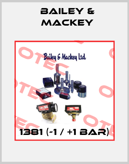 1381 (-1 / +1 Bar) Bailey & Mackey
