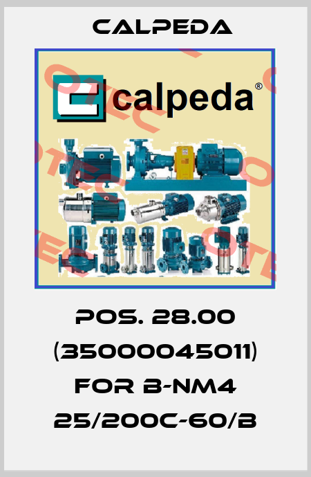 Pos. 28.00 (35000045011) for B-NM4 25/200C-60/B Calpeda