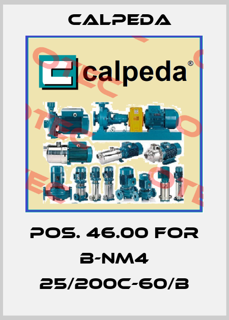 Pos. 46.00 for B-NM4 25/200C-60/B Calpeda
