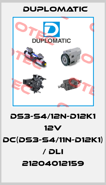 DS3-S4/12N-D12K1 12V DC(DS3-S4/11N-D12K1) / DLI 21204012159 Duplomatic