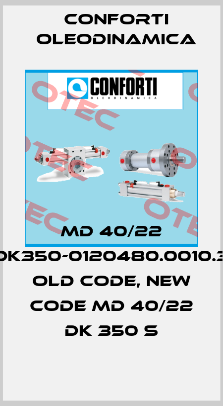 MD 40/22 DK350-0120480.0010.3 old code, new code MD 40/22 DK 350 S Conforti Oleodinamica