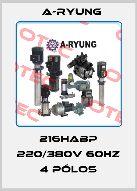 216HABP 220/380V 60HZ 4 PÓLOS A-Ryung