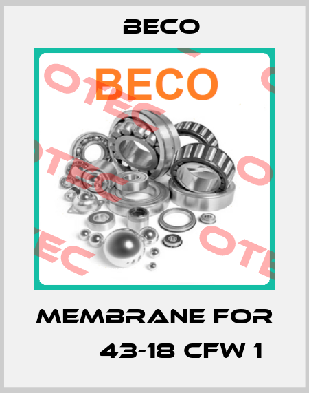 membrane for МВМ 43-18 CFW 1 Beco