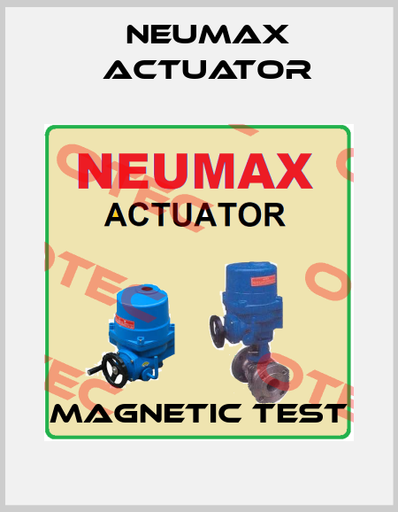 Magnetic Test Neumax Actuator