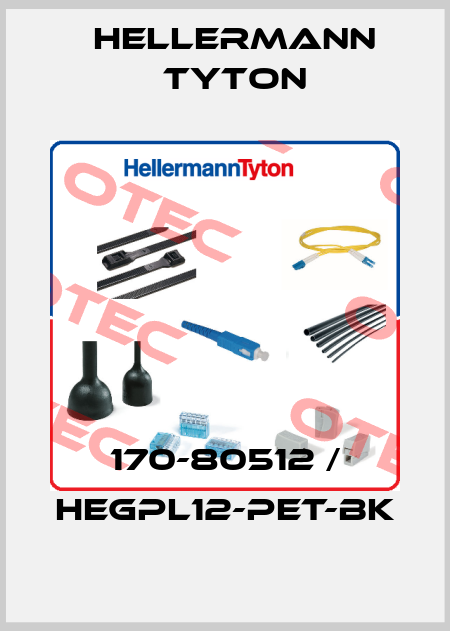170-80512 / HEGPL12-PET-BK Hellermann Tyton