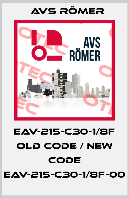 EAV-215-C30-1/8F old code / new code EAV-215-C30-1/8F-00 Avs Römer