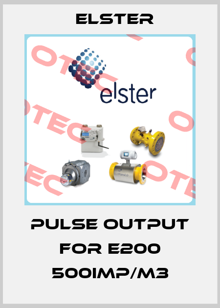 Pulse output for E200 500IMP/m3 Elster