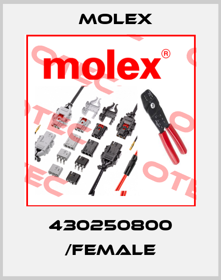 430250800 /female Molex