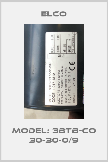 Model: 3BTB-CO 30-30-0/9-big