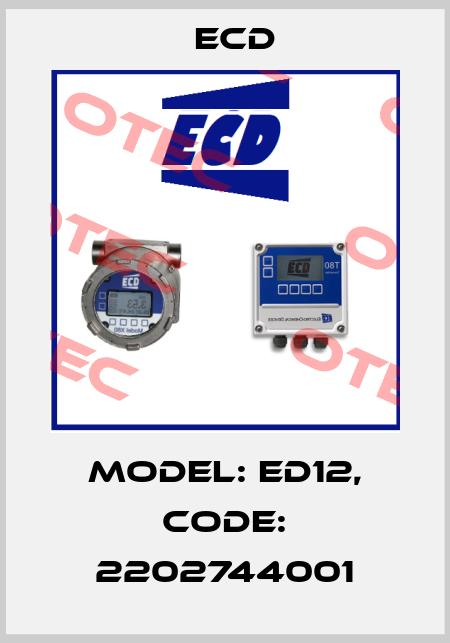 Model: ED12, Code: 2202744001 Ecd