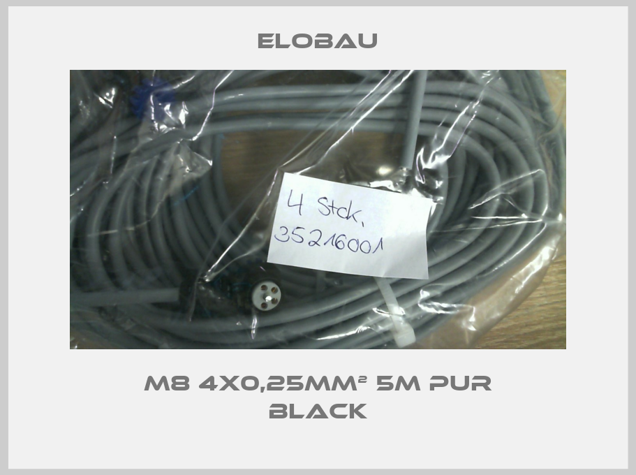 M8 4x0,25mm² 5m PUR black-big