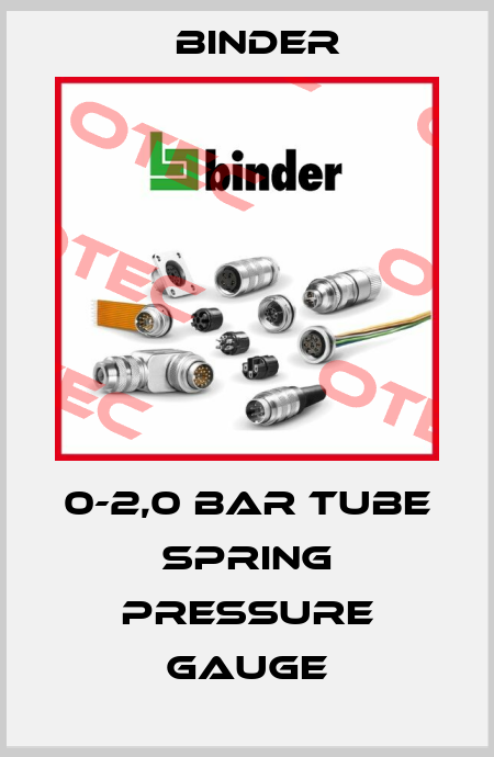 INSTRUM pressure gauge, tube spring, 0-2,0 bar, G¼", ATEX (   LPRI-025D-12-M03-SCB-G-A1-L ) Binder