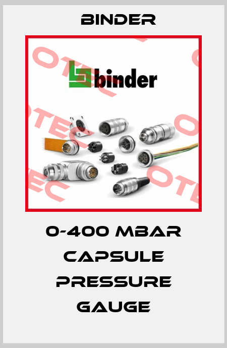 INSTRUM pressure gauge, capsule,0-400 mbar, G¼", ATEX ( LPRI-025D-12-L50-SCA-G-A1-L) Binder